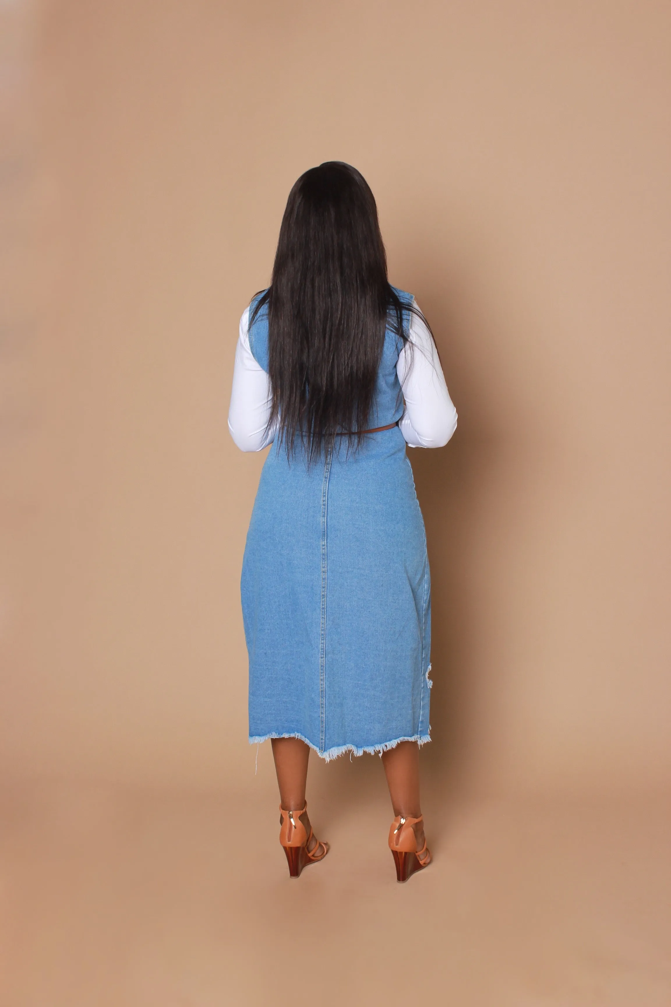 Aberley’s Denim Vest- Dress (Restocked)