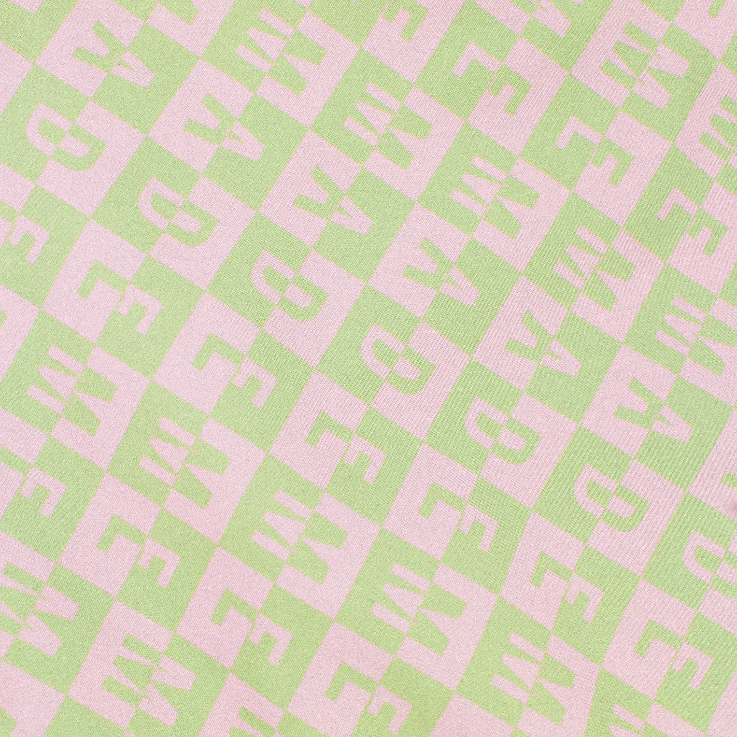 CHECKERED LOGO PINK TRACK PANTS