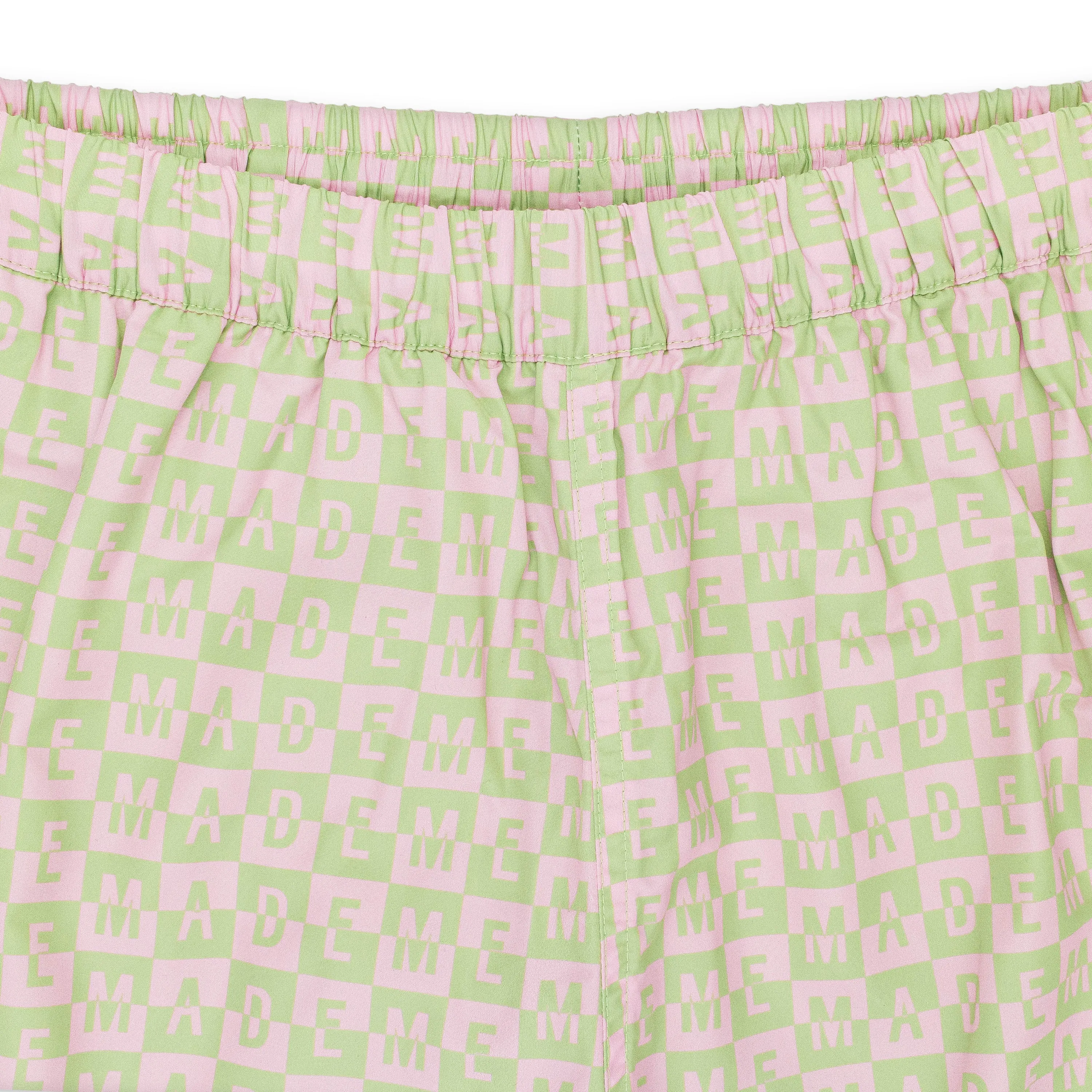 CHECKERED LOGO PINK TRACK PANTS