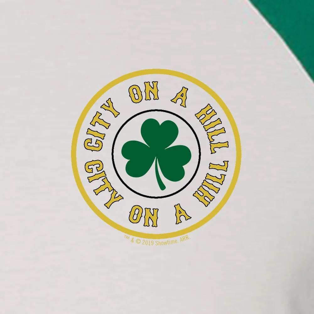 City on a Hill Shamrock 3/4 Sleeve Baseball T-Shirt