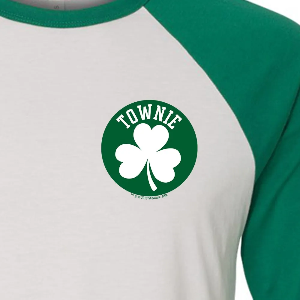 City on a Hill Shamrock Townie 3/4 Sleeve Baseball T-Shirt