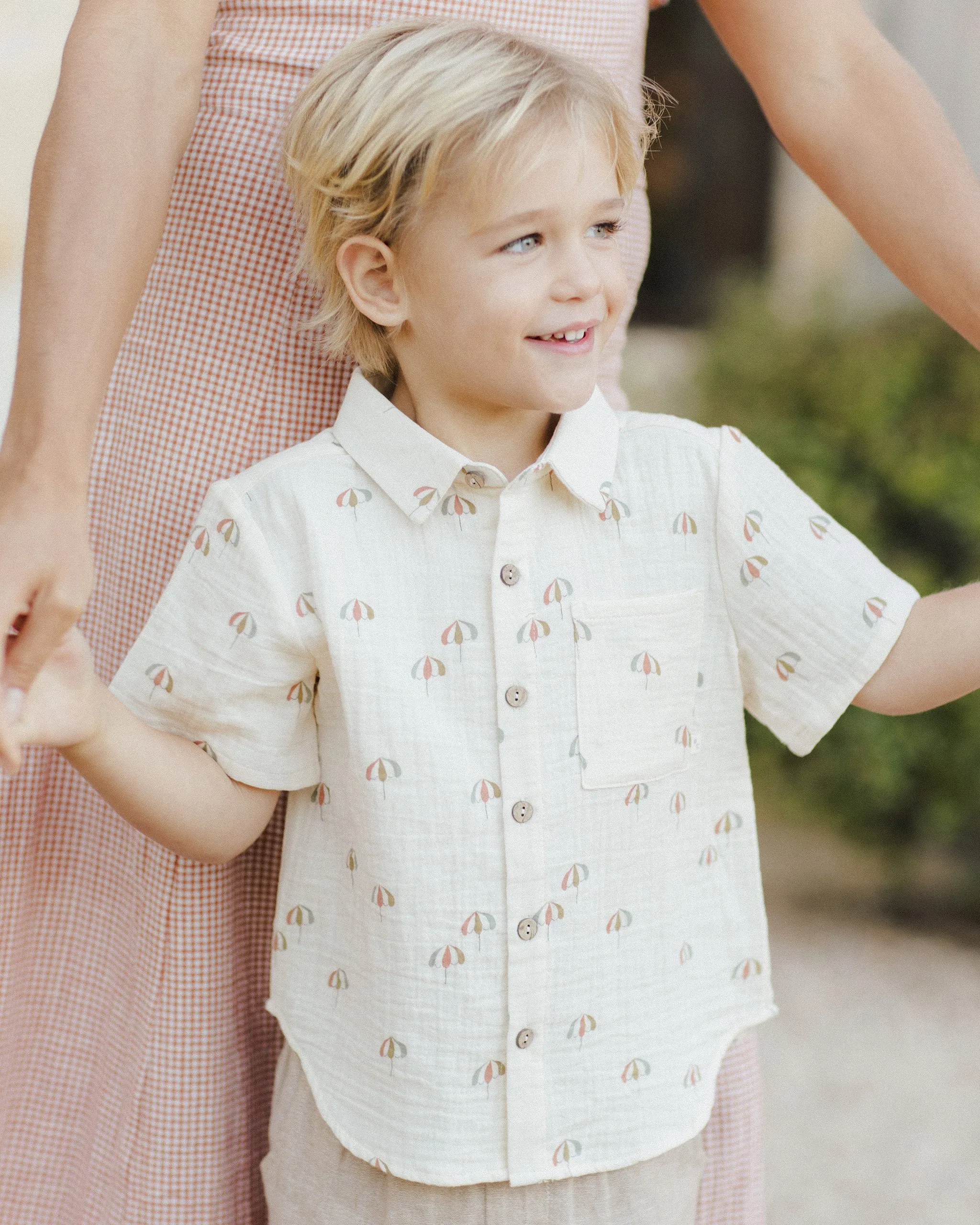 Collared S/S Shirt, Umbrellas