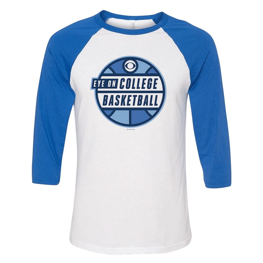 Eye on College Basketball Logo 3/4 Sleeve Baseball T-Shirt