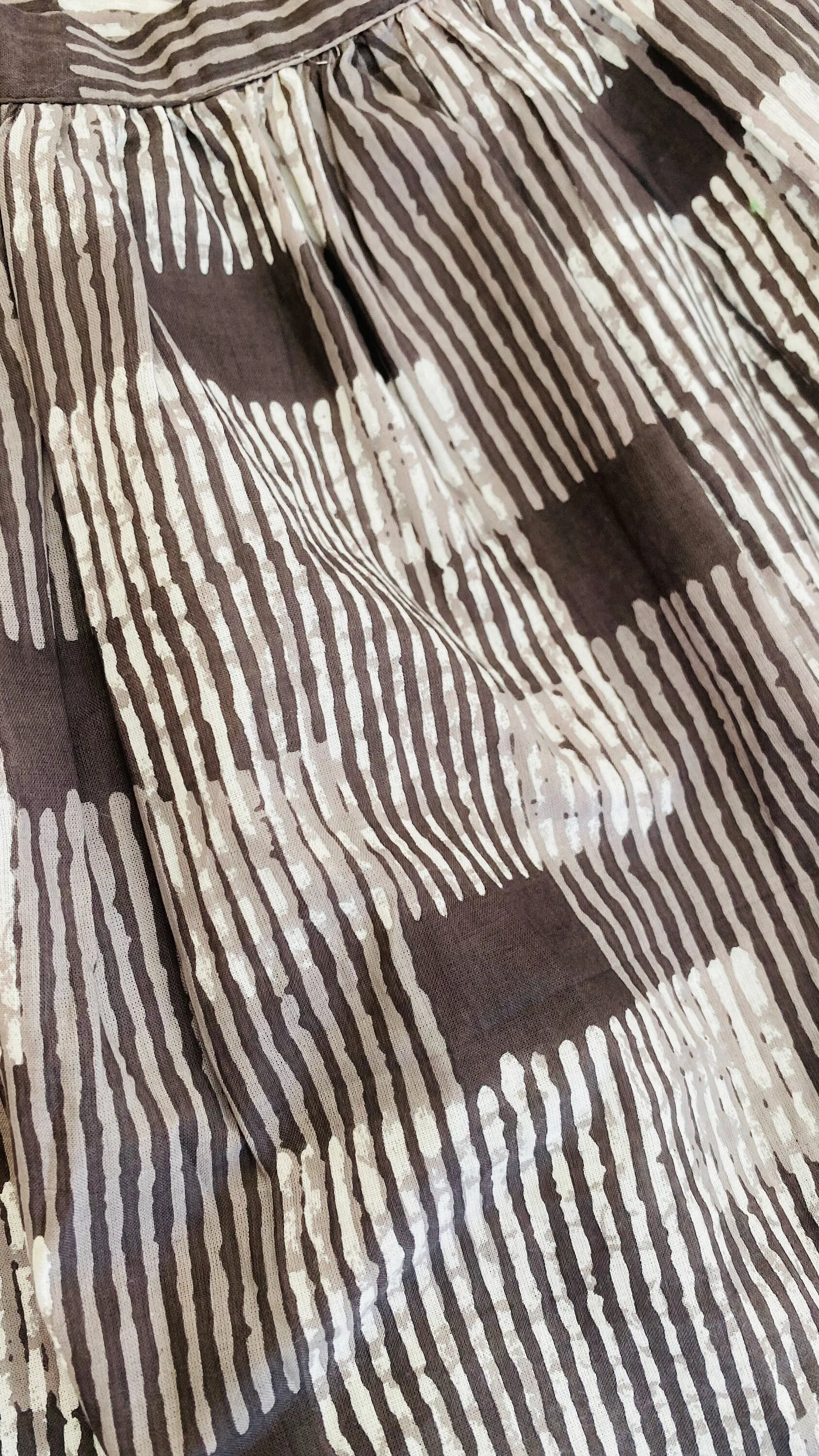 Fantastic Block Print Sun Dress. Neutrals. Size XS - M.
