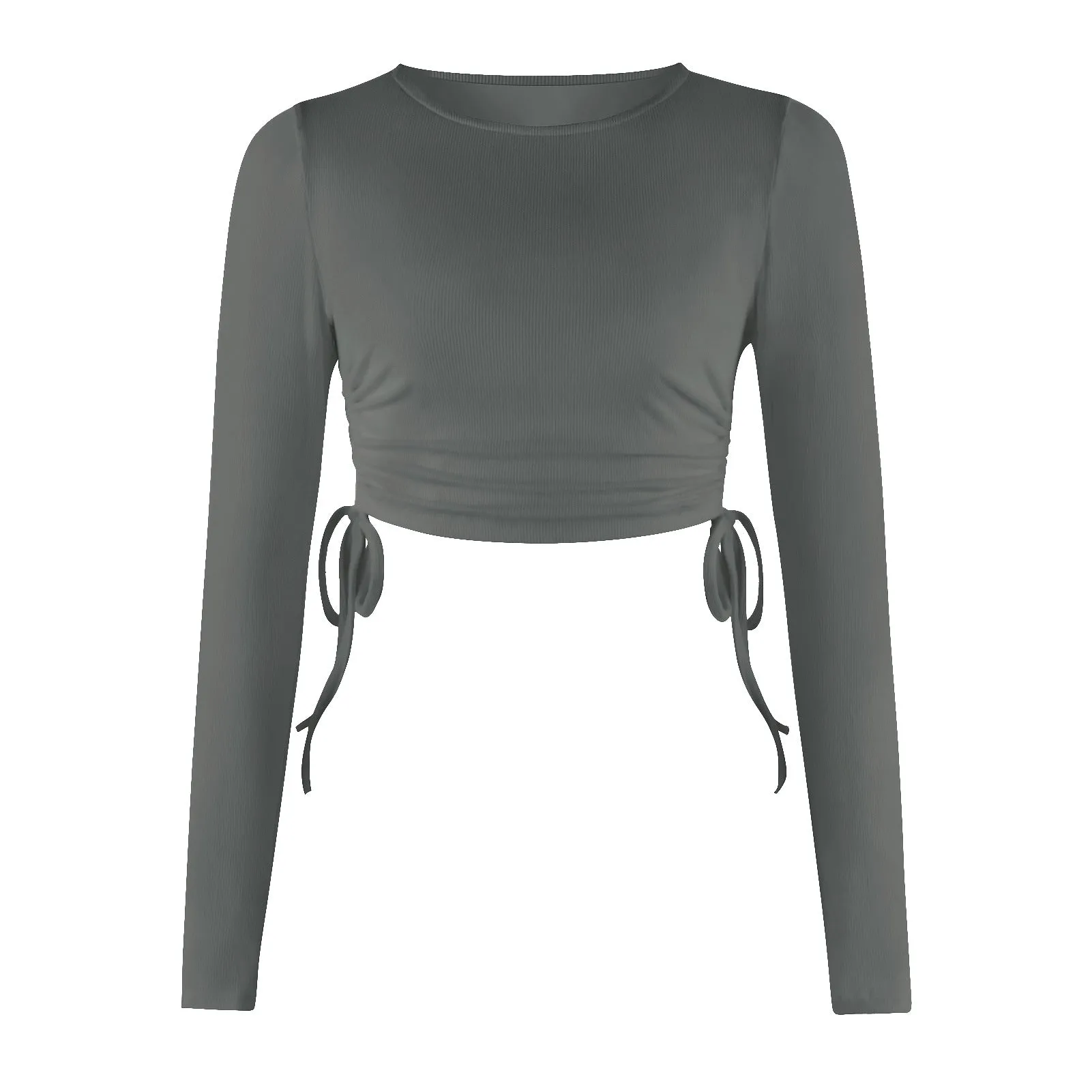 Fashion Drawstring Cropped T-Shirt