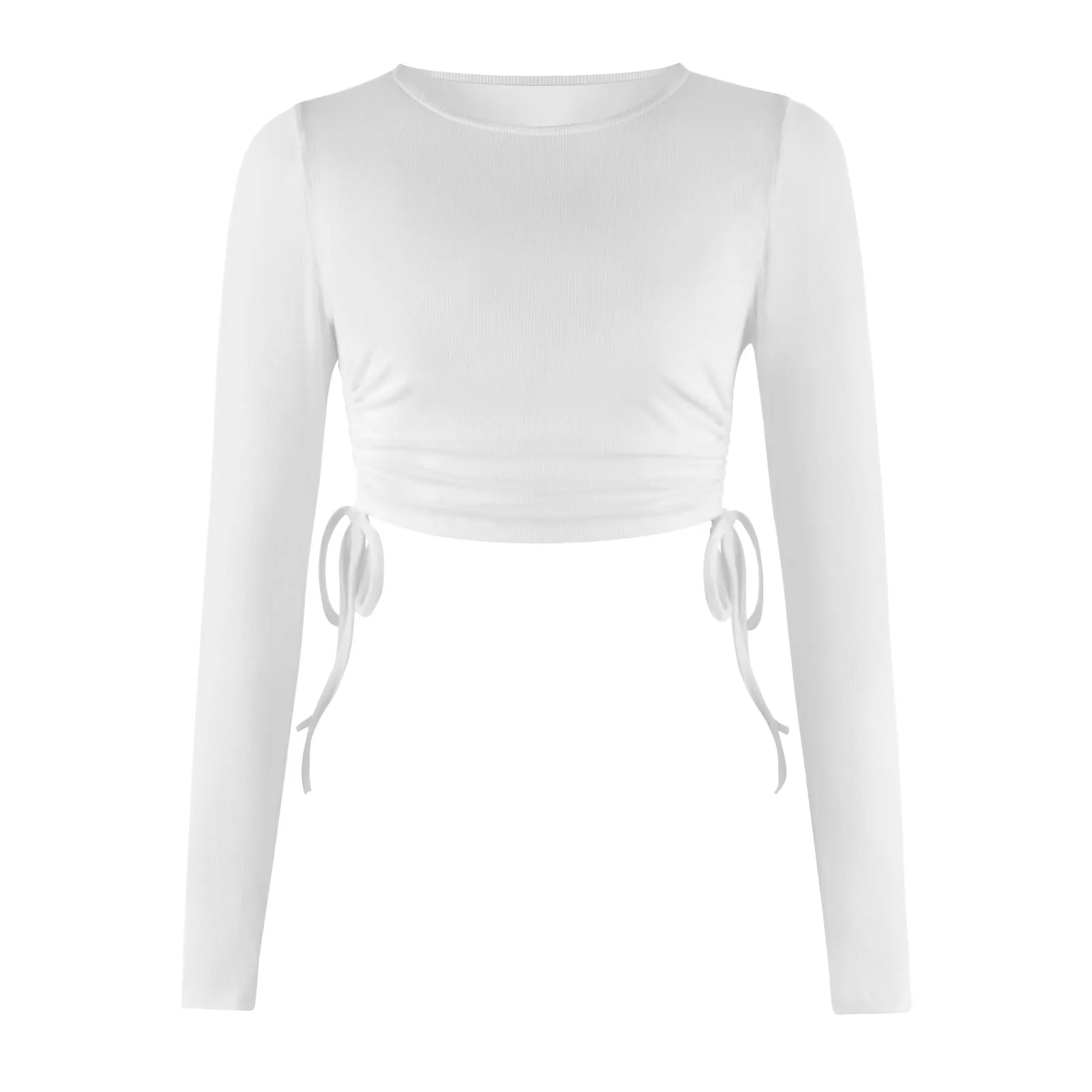 Fashion Drawstring Cropped T-Shirt