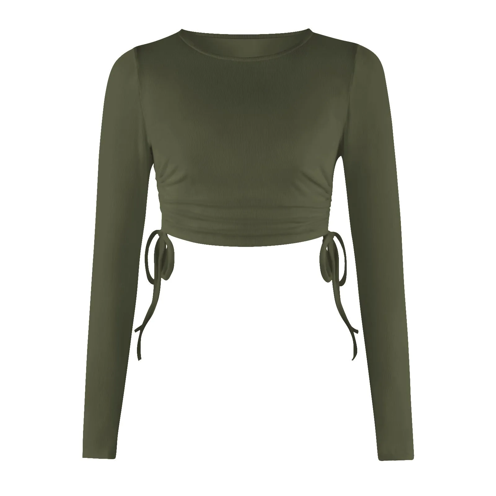 Fashion Drawstring Cropped T-Shirt