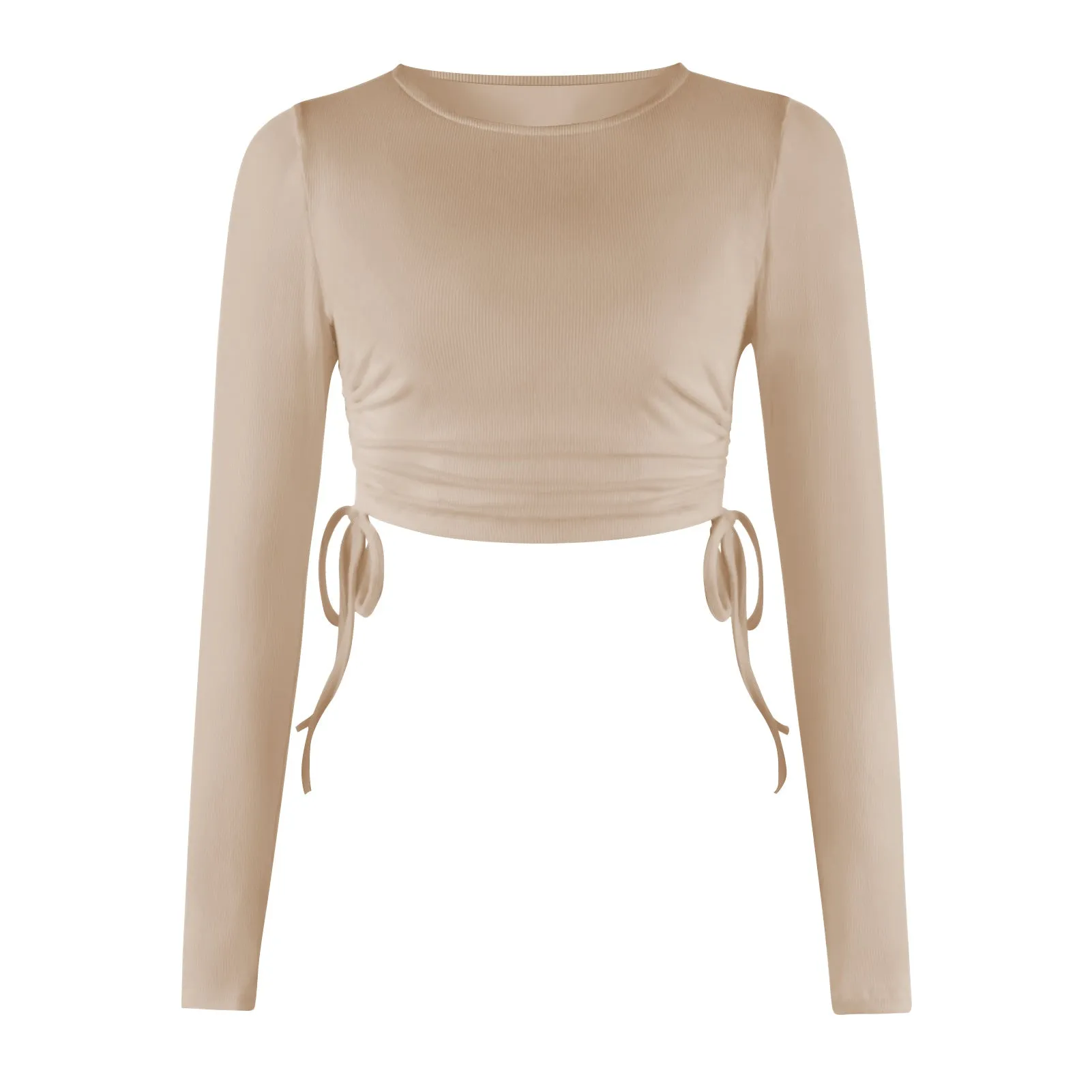 Fashion Drawstring Cropped T-Shirt