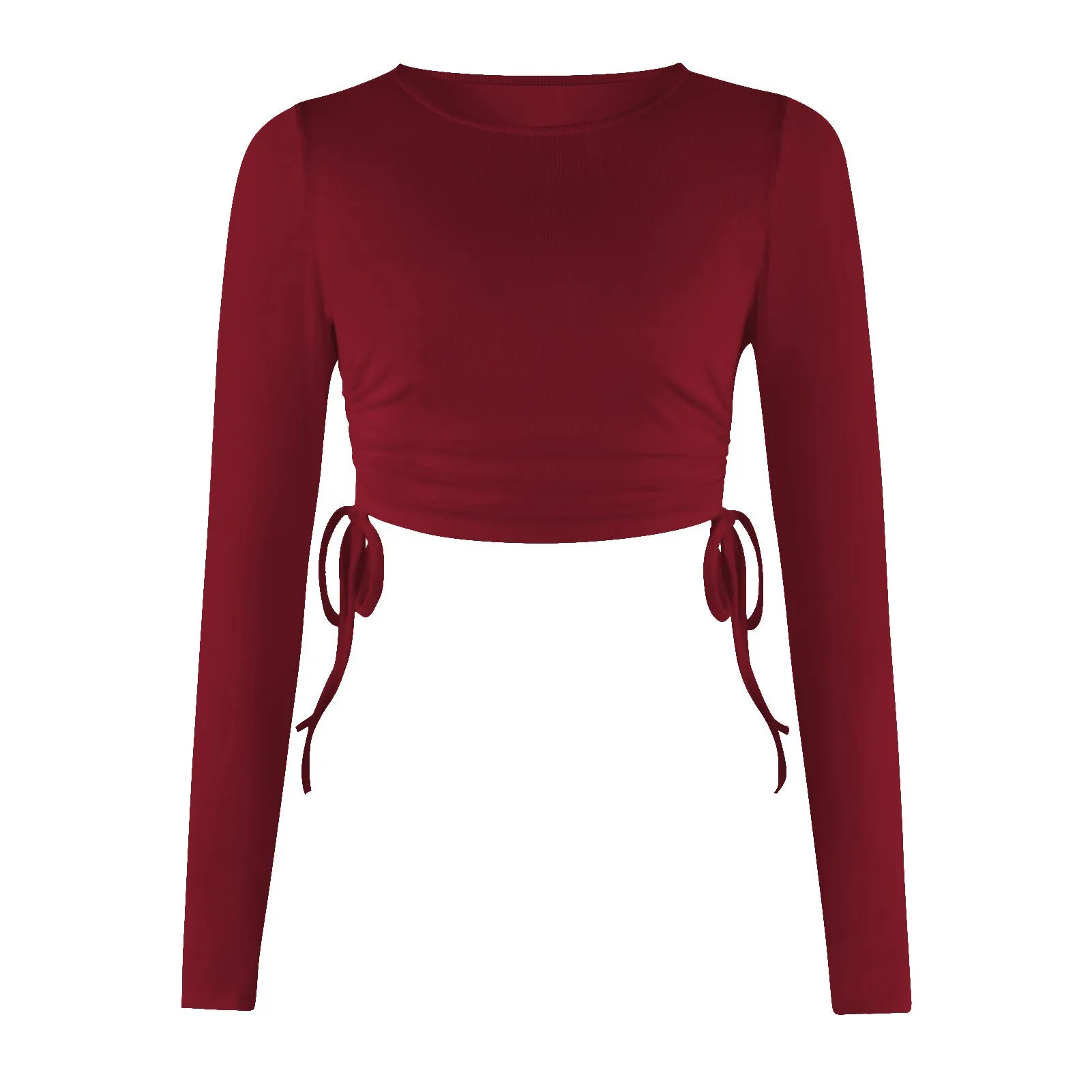 Fashion Drawstring Cropped T-Shirt