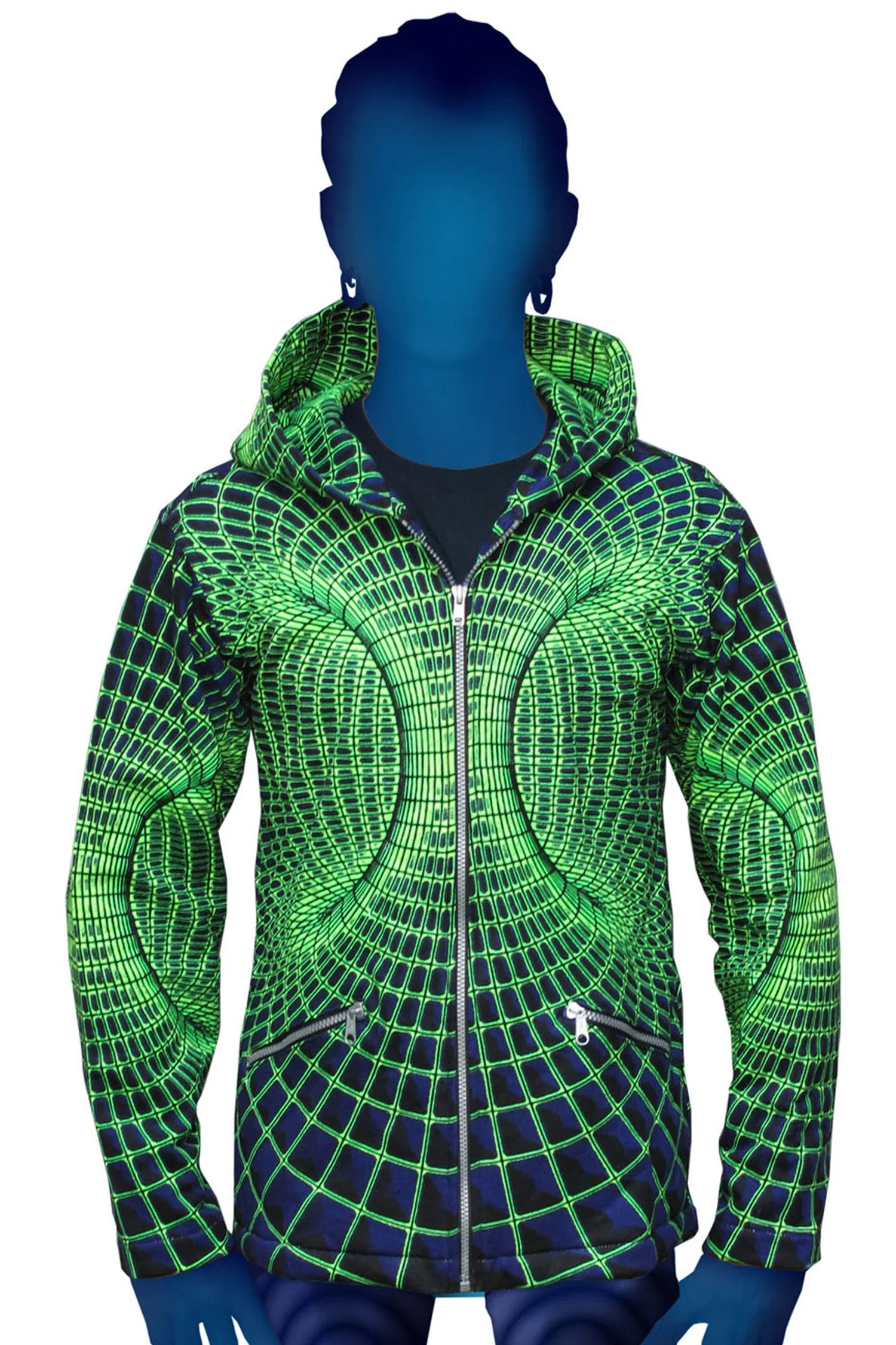 Hooded Zip Jacket : Midnite Vortex