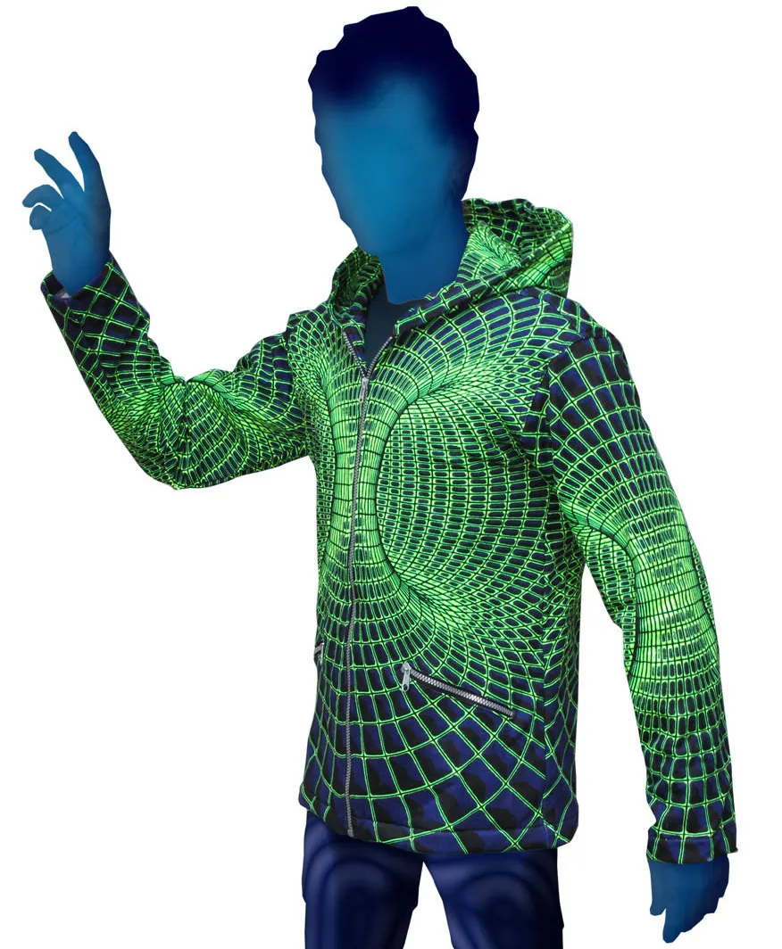 Hooded Zip Jacket : Midnite Vortex