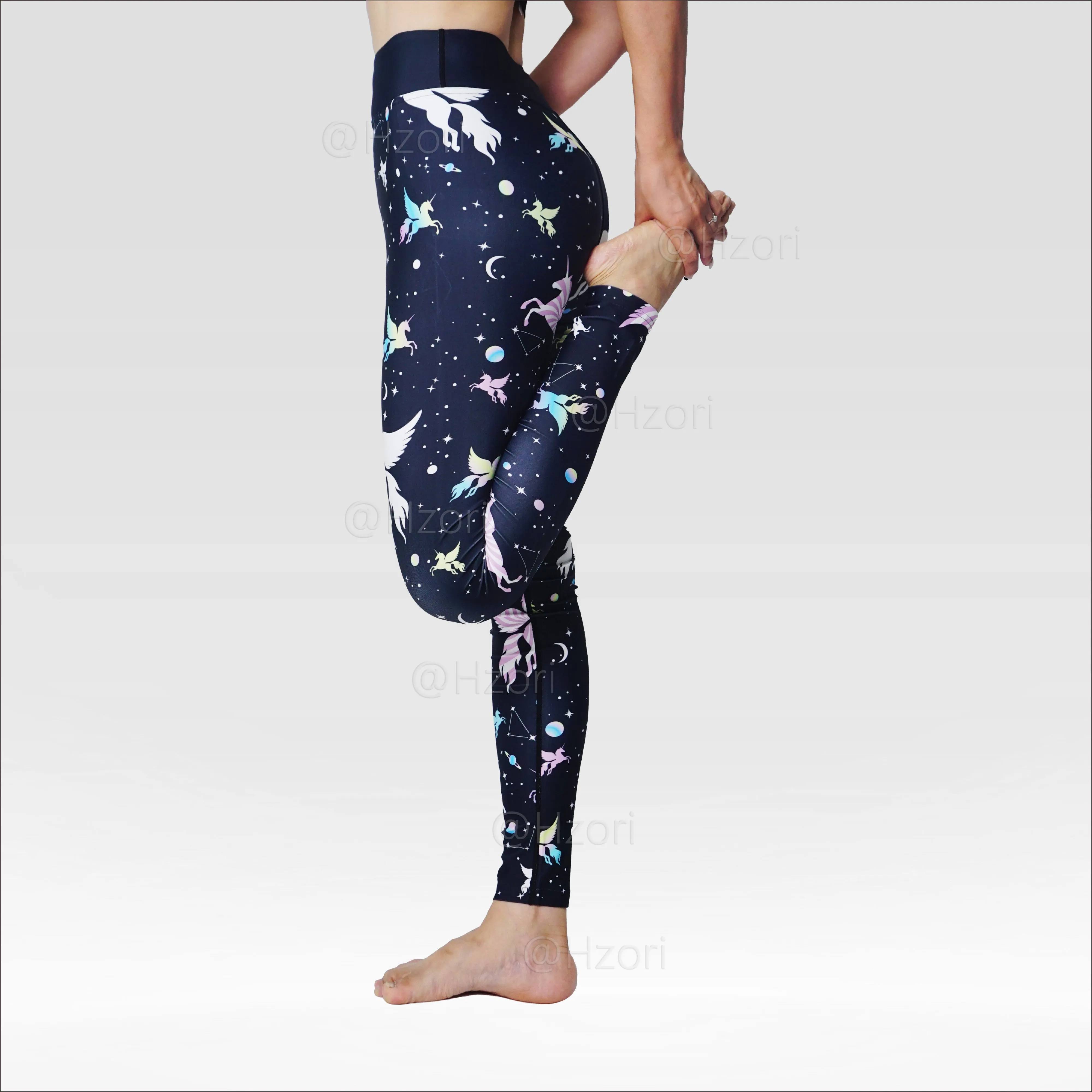 HZORI® |High Waist Printed Yoga Pants for Women, Tummy Control Running Sports Workout Yoga Leggings | Constellation Element Style