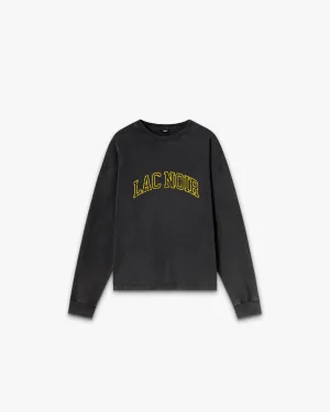LAC NOIR DISTRESS LONG SLEEVE - SMOKE BLACK
