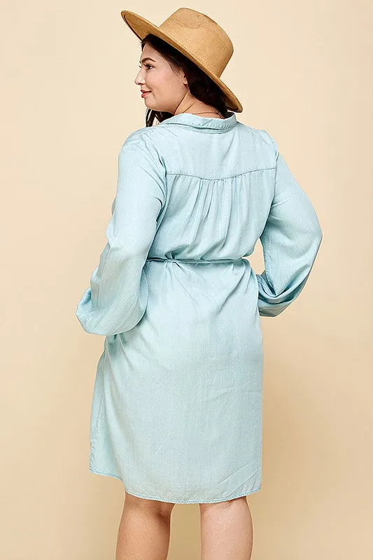 LIM102 - CURVY TENCEL DRESS