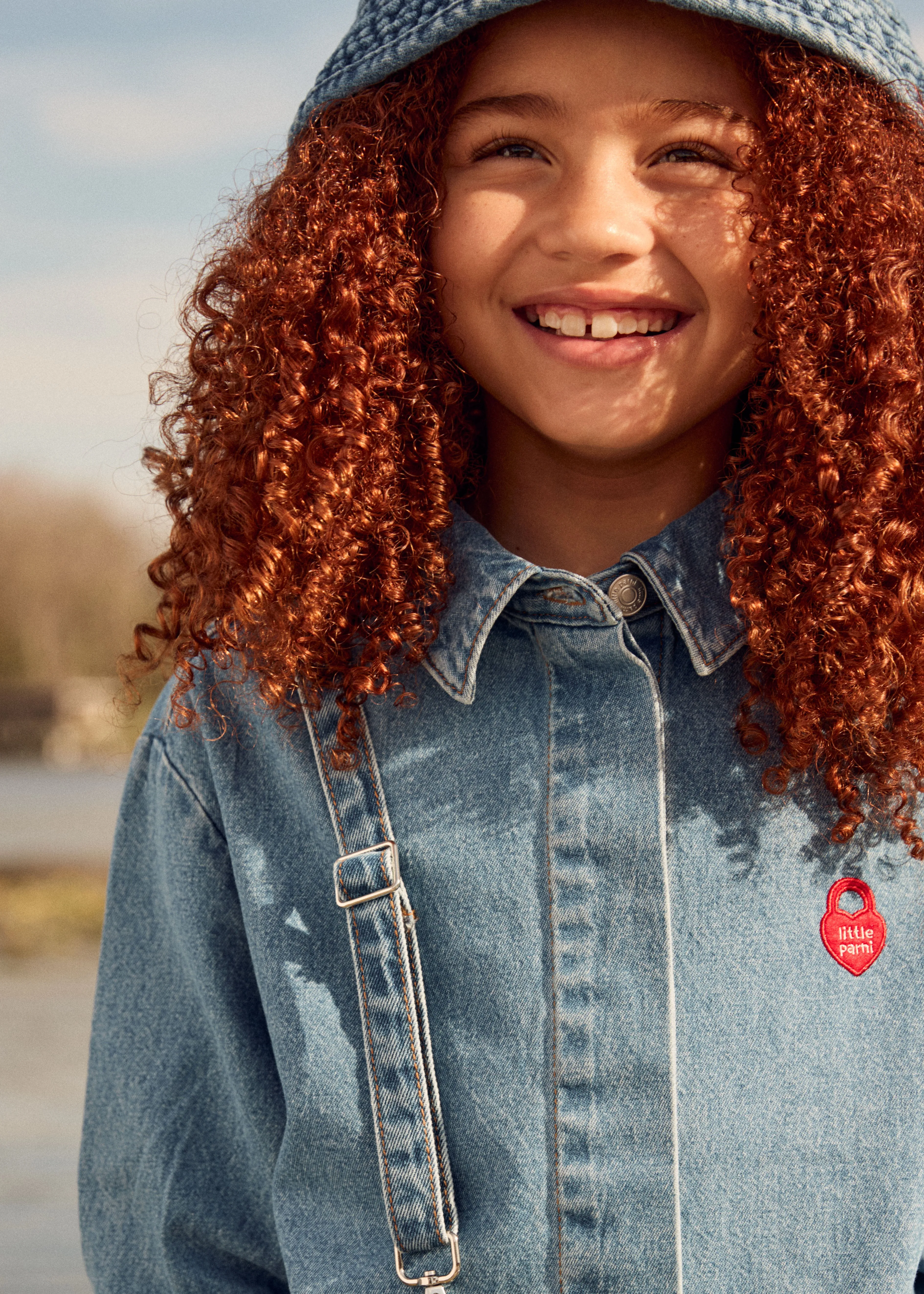 LITTLE PARNI DENIM SHIRTDRESS