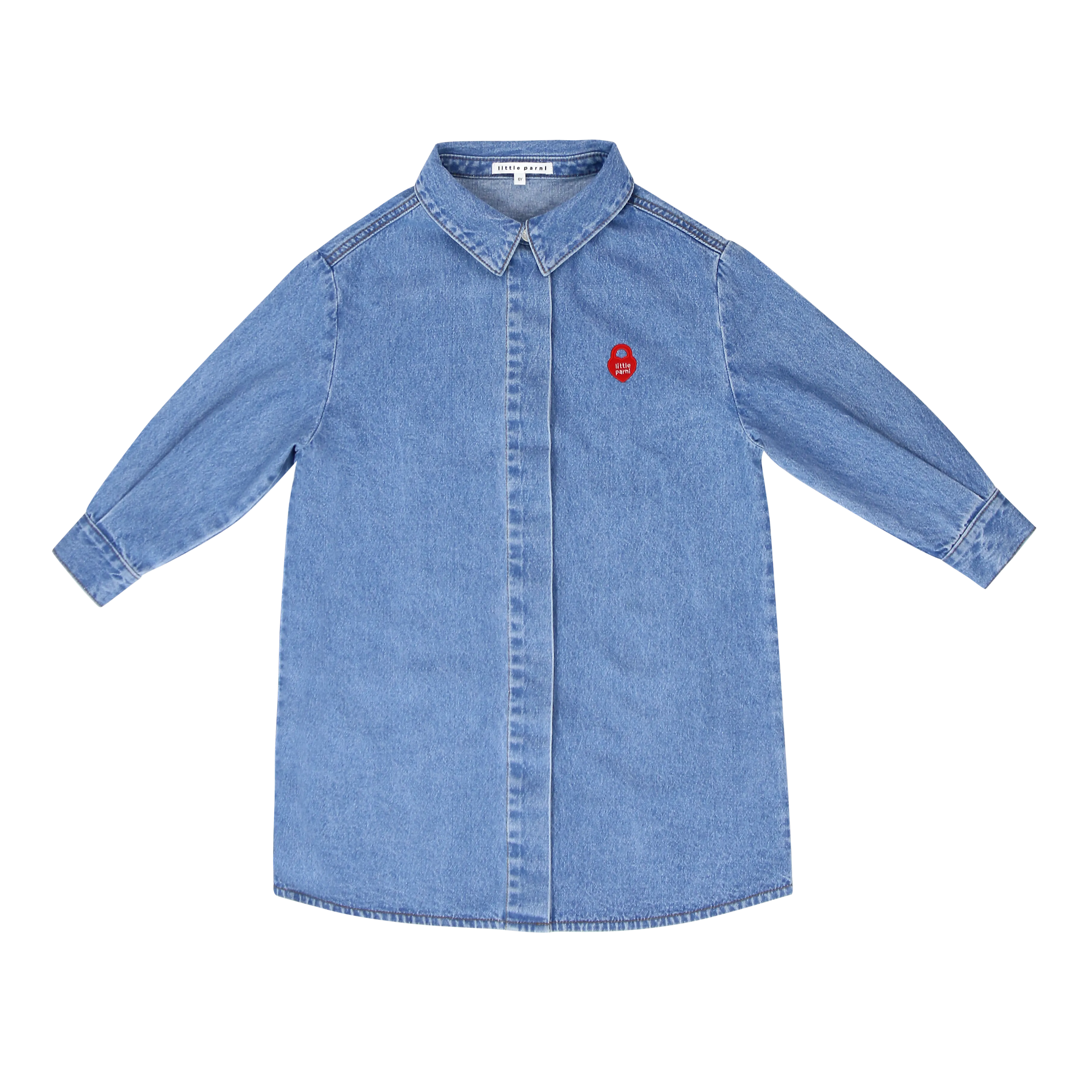 LITTLE PARNI DENIM SHIRTDRESS