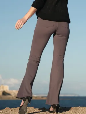 Lule Flare pocket pant Warm Stone