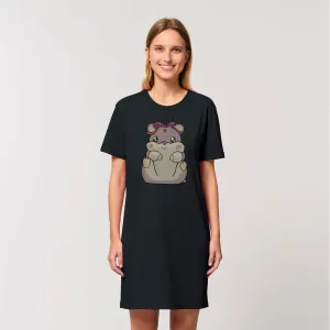Purple Hamster Organic T-Shirt Dress