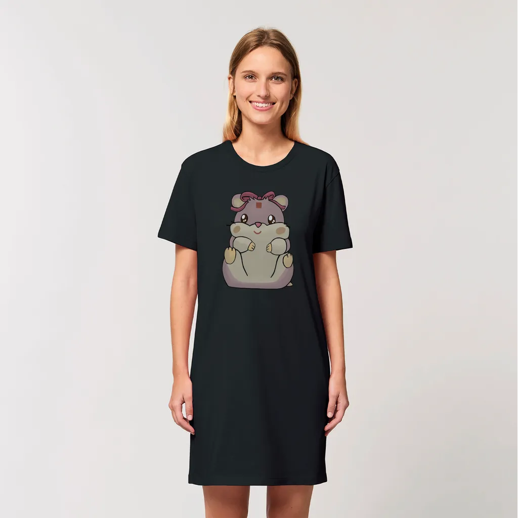 Purple Hamster Organic T-Shirt Dress