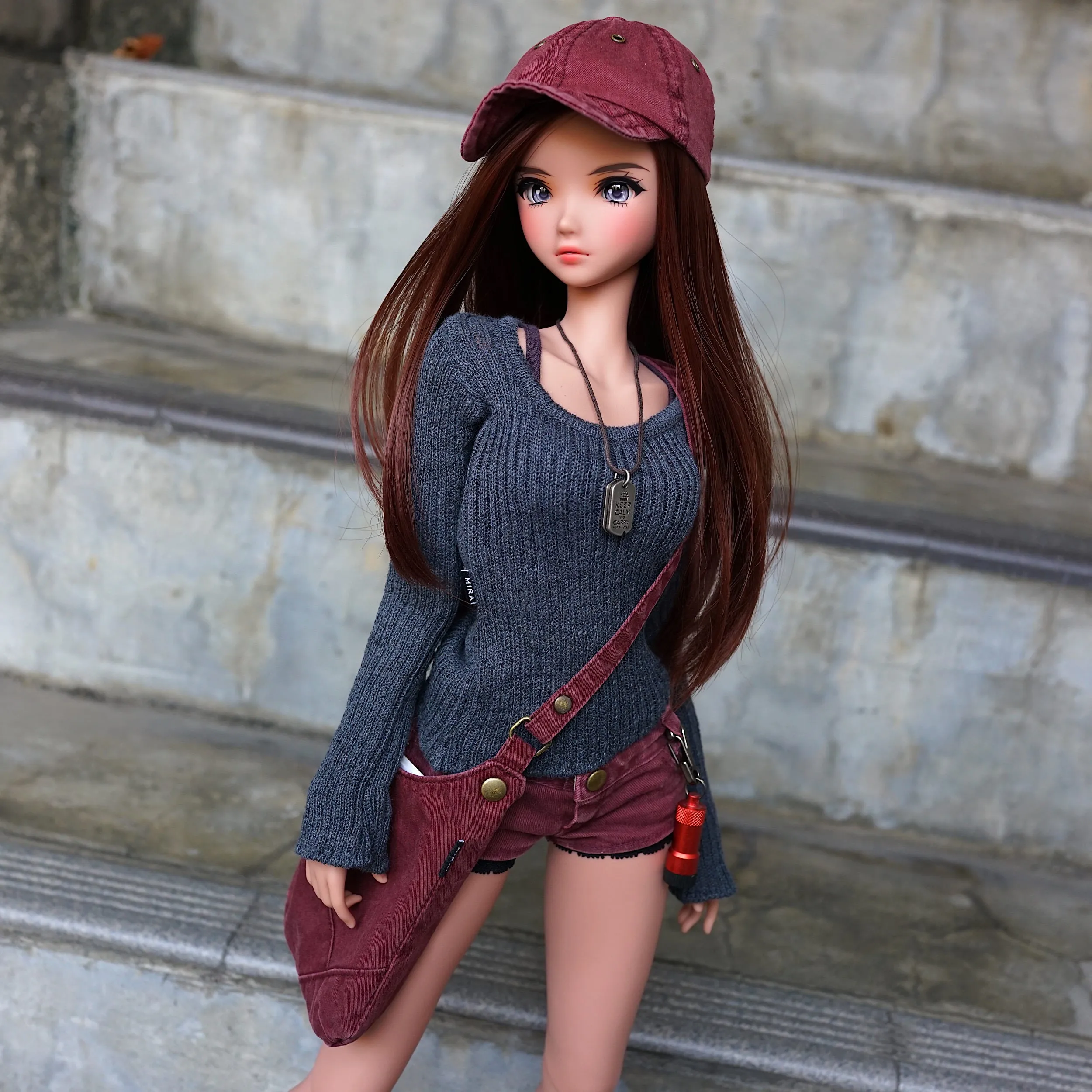 Rib Knit Sweater (Ash Blue)