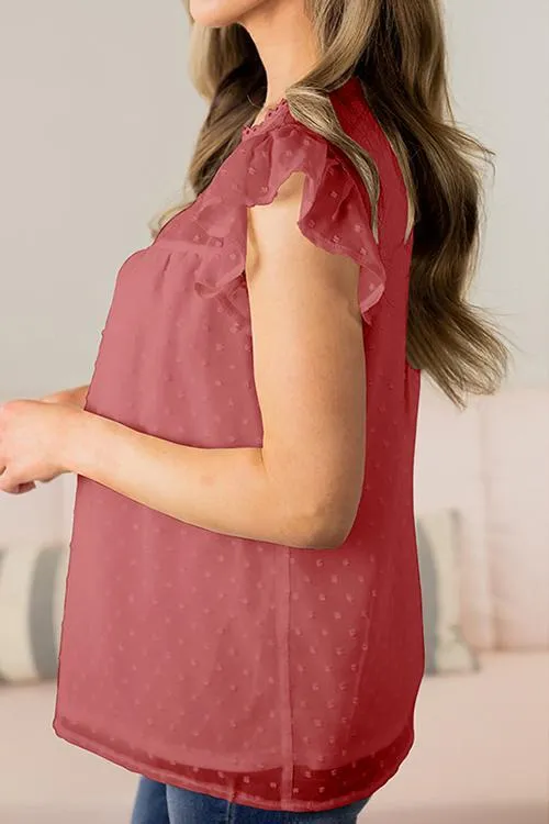 Ruffles O Neck Blouse