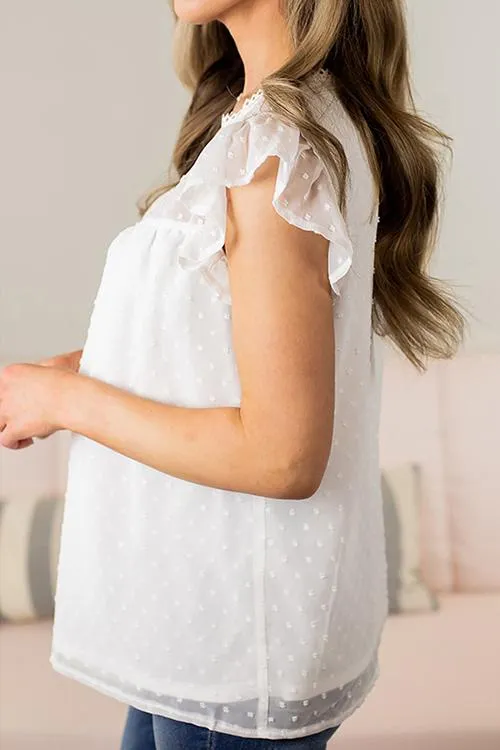 Ruffles O Neck Blouse