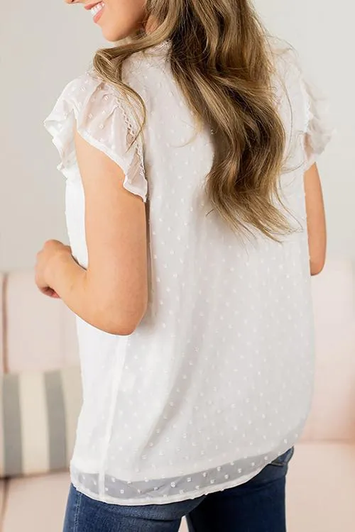 Ruffles O Neck Blouse