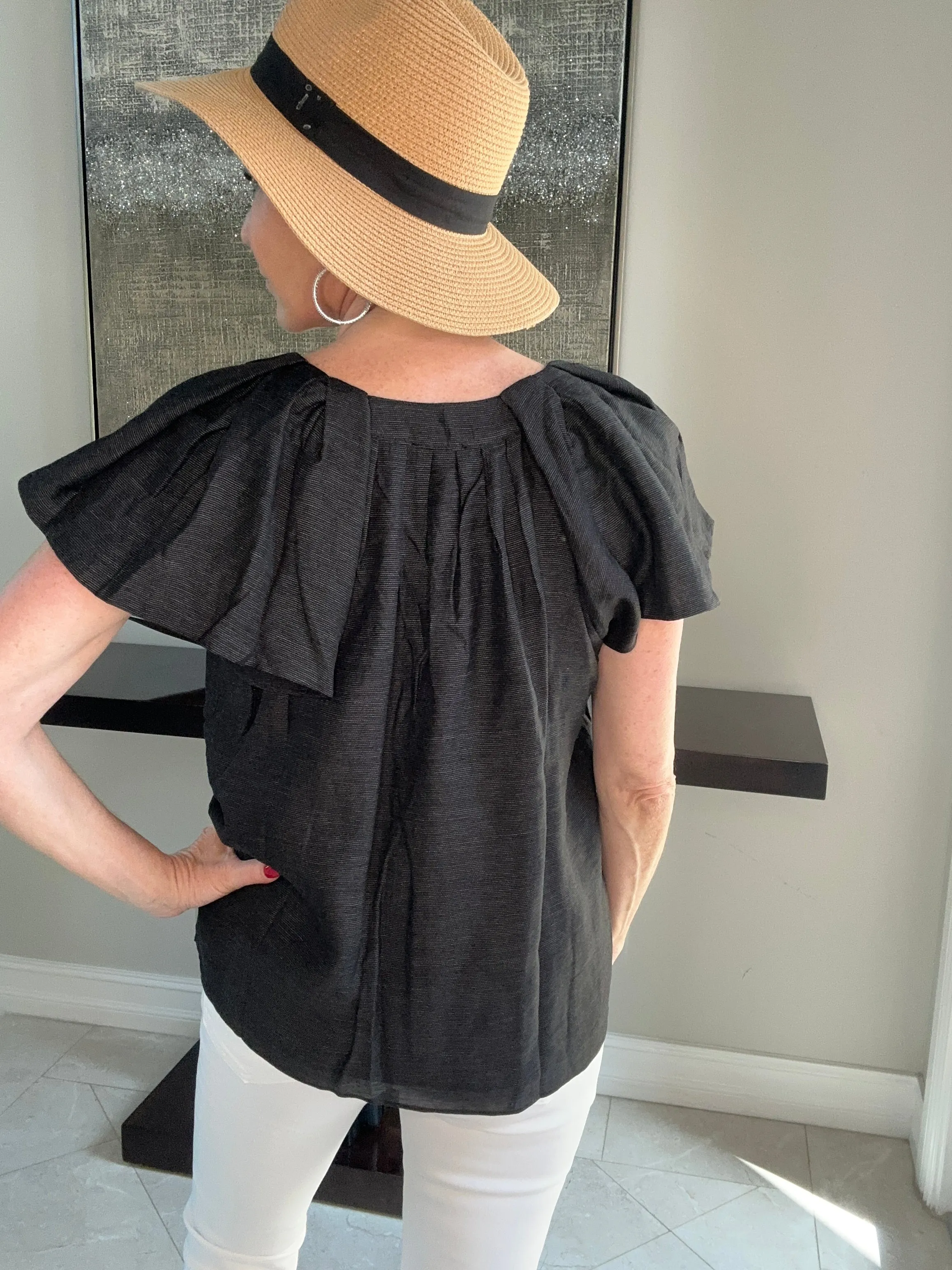 Sharon Split Neck Blouse