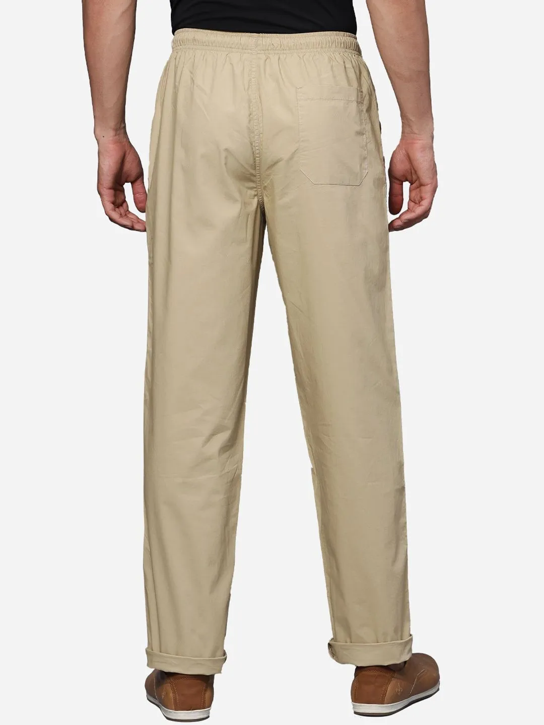 T-Base Men Pure Cotton Mid-Rise Track Pants