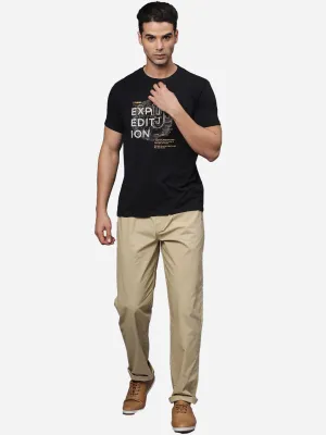 T-Base Men Pure Cotton Mid-Rise Track Pants