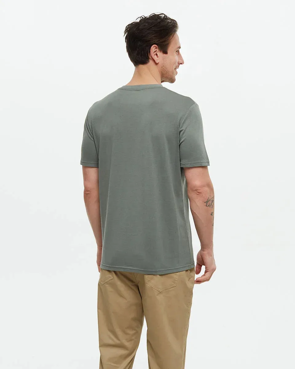 Ten Tree Mens Agave Green Baker Henley