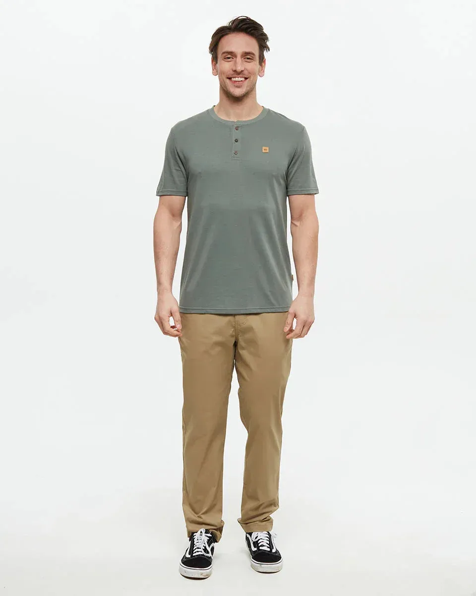 Ten Tree Mens Agave Green Baker Henley