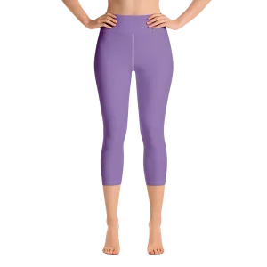 Violet Capri Yoga Pants