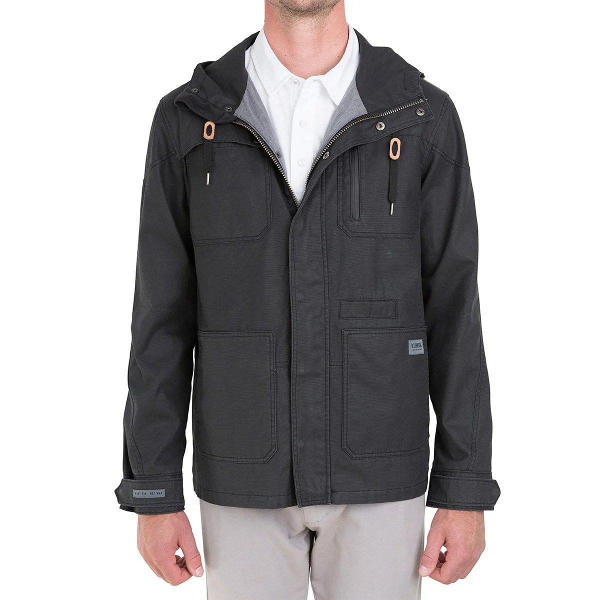 Waxed Canvas Fully Hooded Jacket