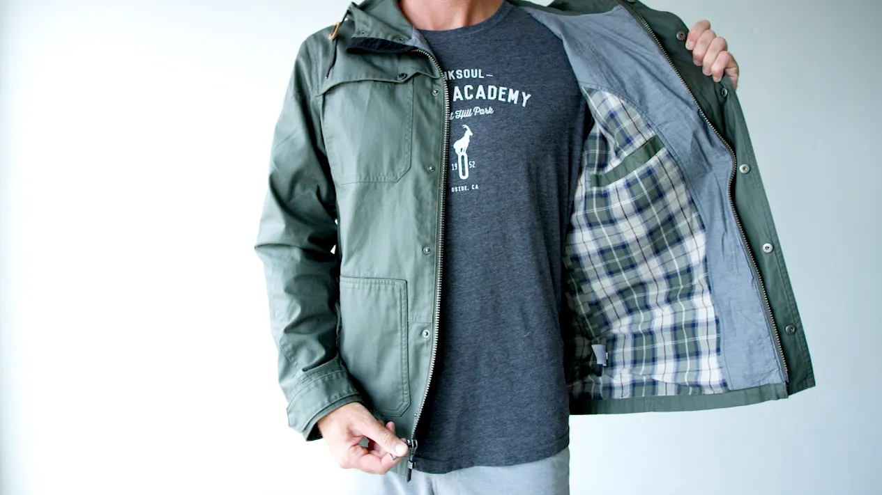Waxed Canvas Fully Hooded Jacket