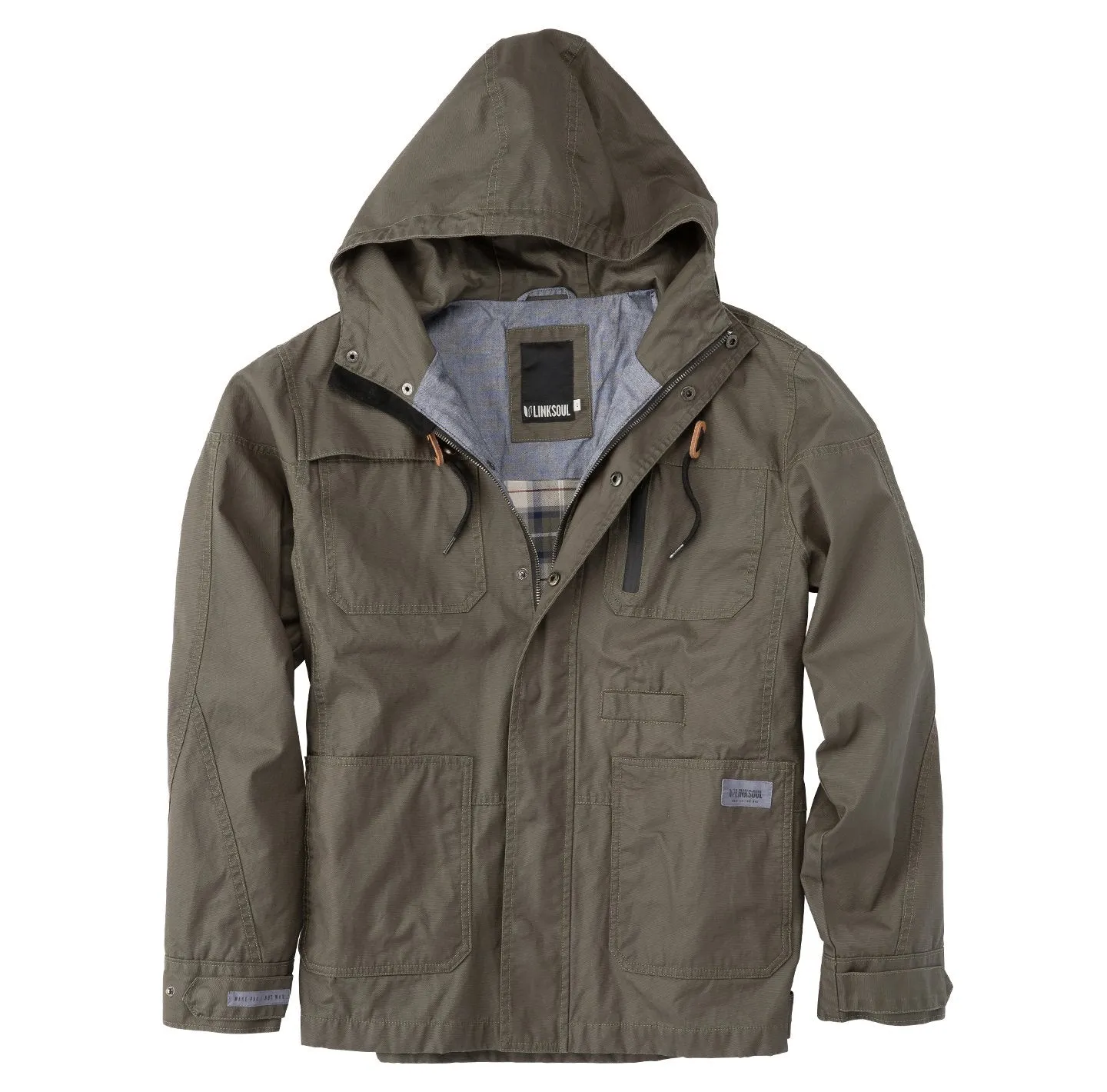 Waxed Canvas Fully Hooded Jacket