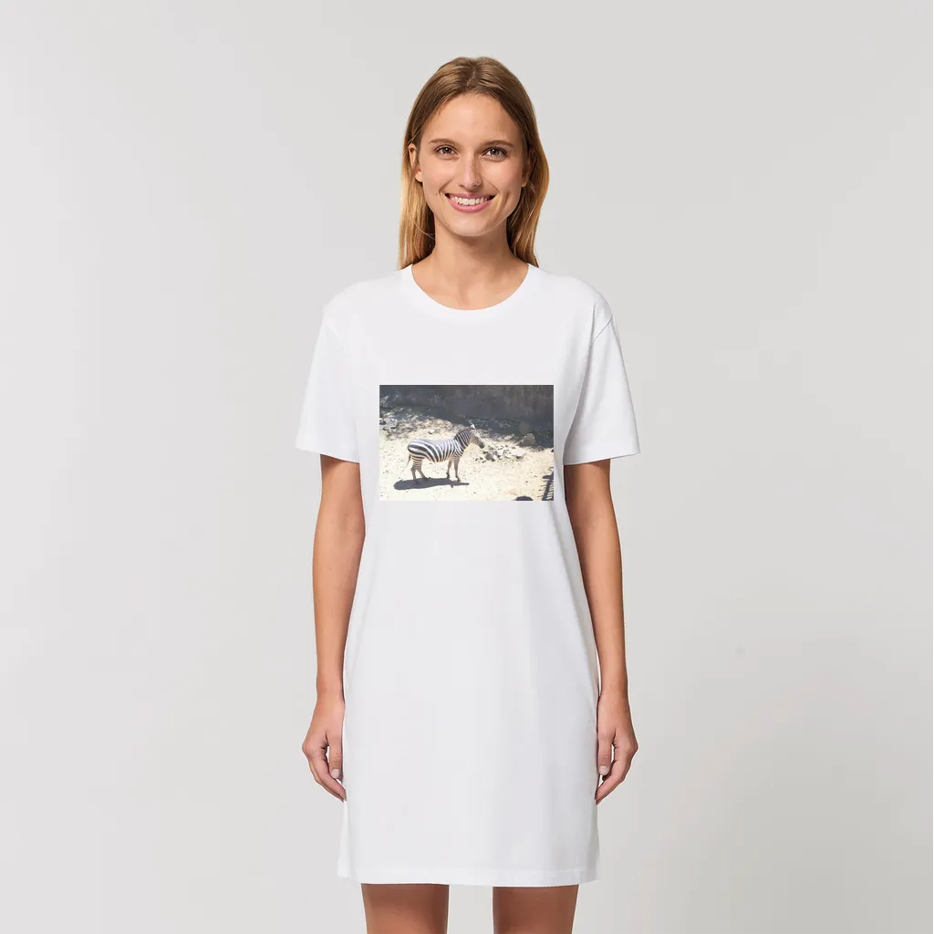 Zebra Organic T-Shirt Dress